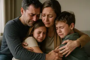 Une famille en accompagnement familial dans le 63 pour gérer un deuil